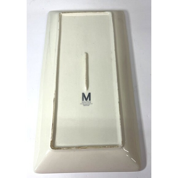 Vintage Magenta Exclusive Rectangular Winter Sledding Scene Tray Christmas - Picture 5 of 6